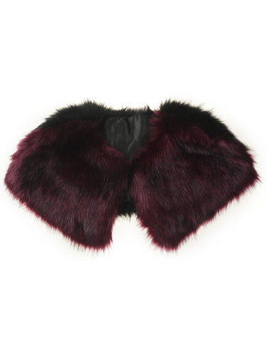 Luxury Two Tone Fur Cape