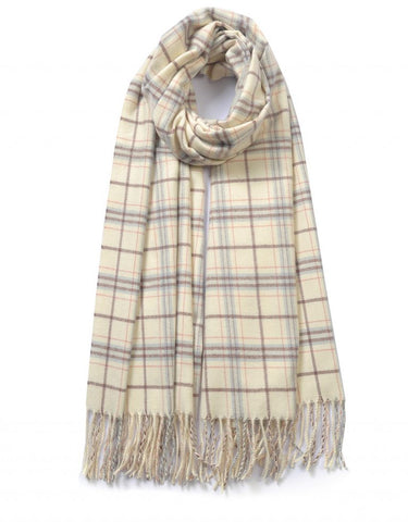 Clean Check Pattern Premium Winter Scarf