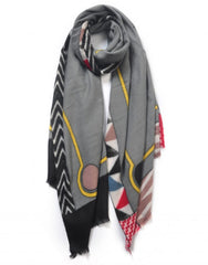 Painting Frame Print Winter Scarf